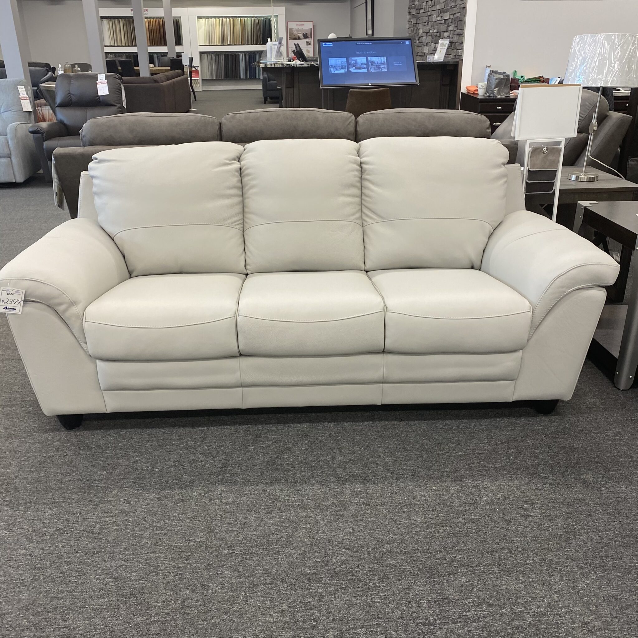 Palliser Sirus Sofa Evoque Mist ALine Furniture & Appliances