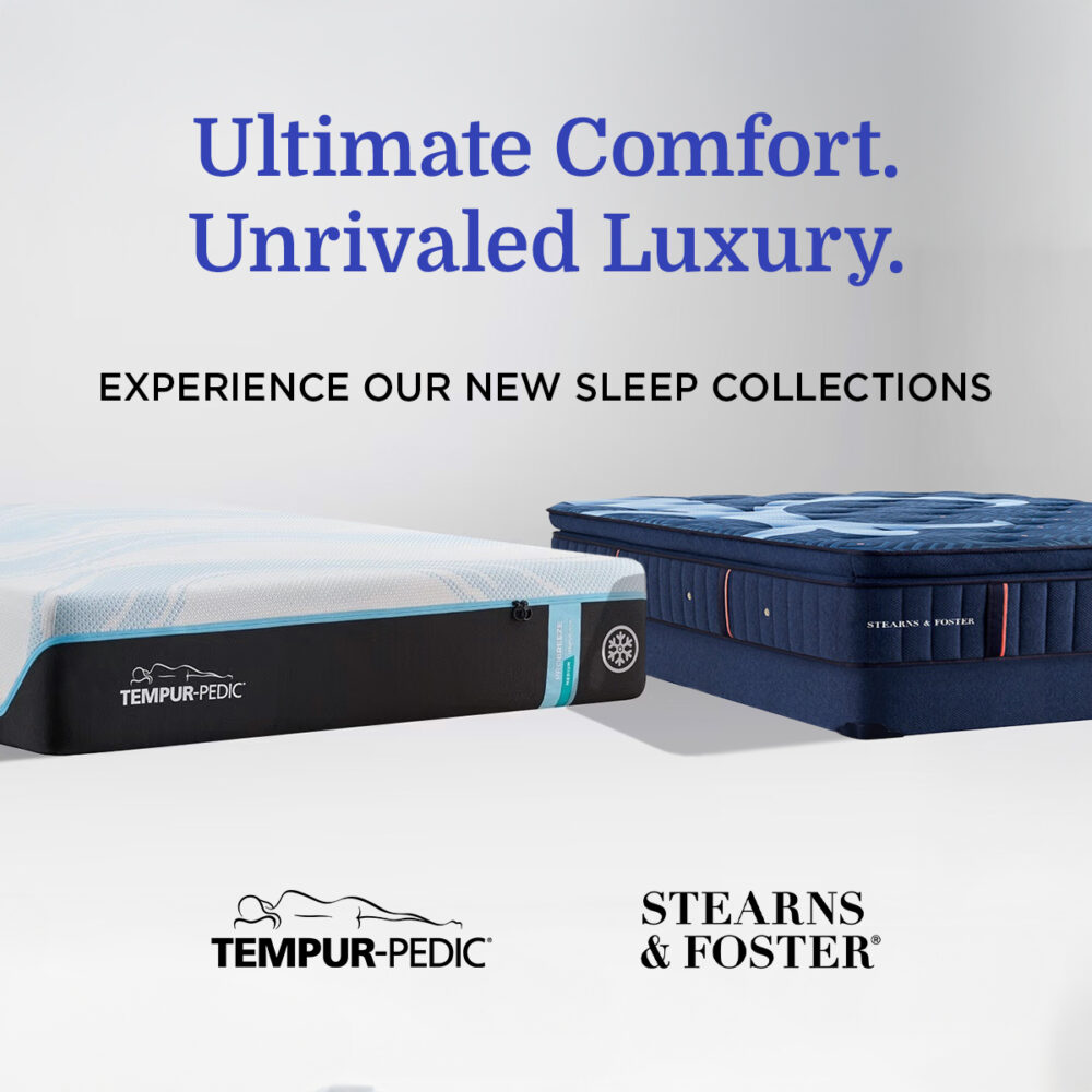 Tempur-Pedic and Stearns and Foster Mattresses